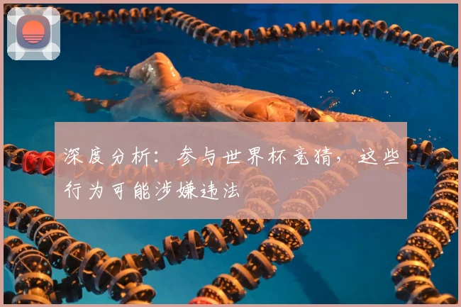 深度分析:参与世界杯竞猜,这些行为可能涉嫌违法